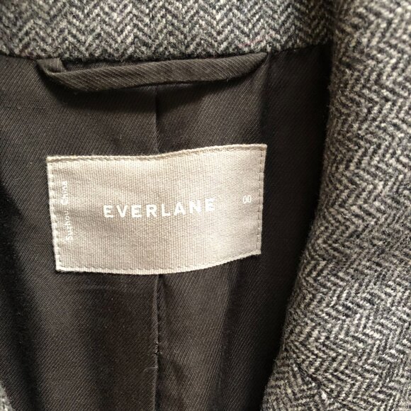 Everlane Wool Blazer Gray Herringbone - Picture 5 of 5